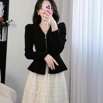Elegant Wear High-grade Top Mesh Puffy Cake Dress