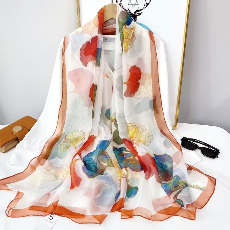 Fashionable Stylish Yourou Yarn Rose Scarf For Women