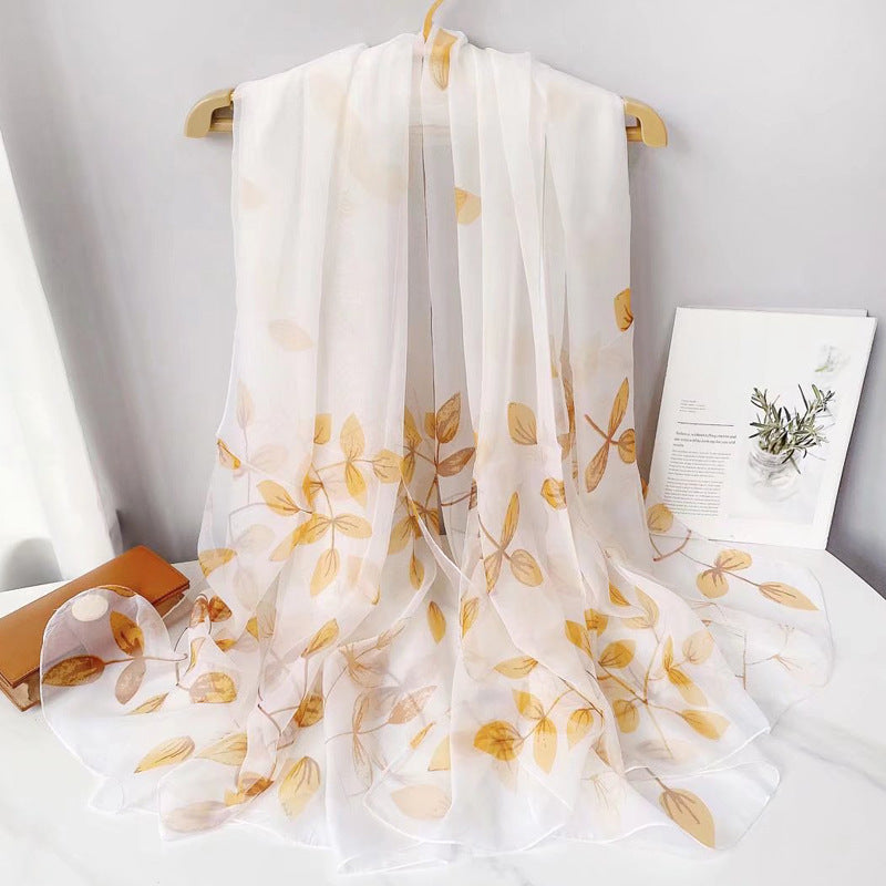 Fashionable Stylish Yourou Yarn Rose Scarf For Women