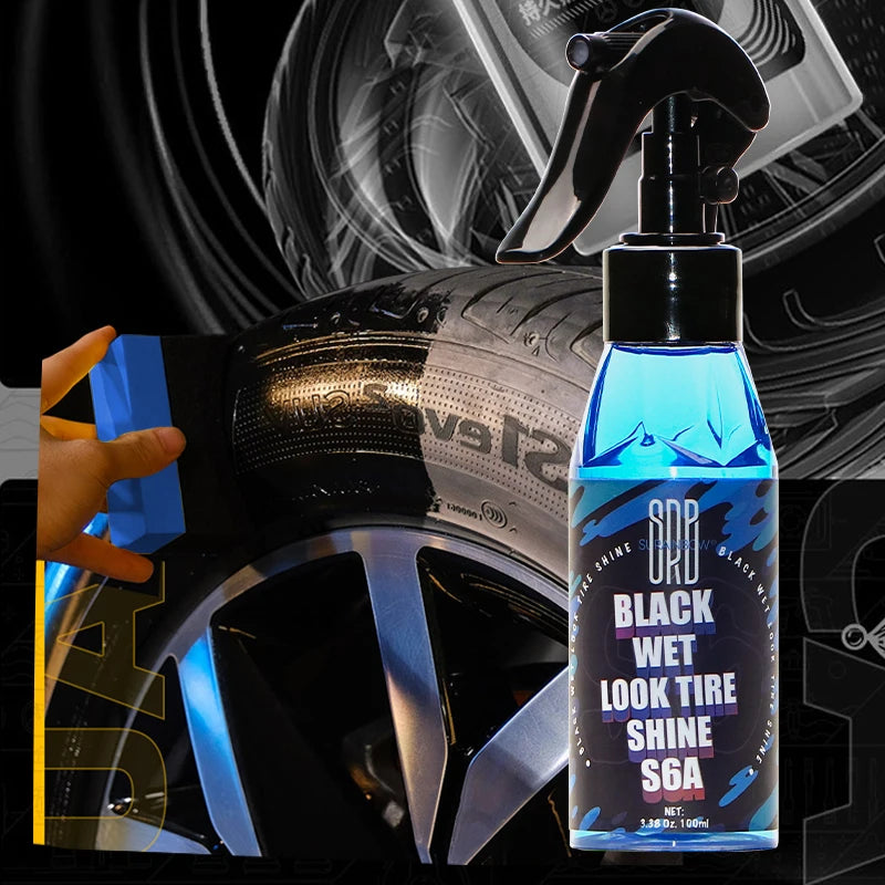 Black Wet Look Tire Shine Dressing,for a Whole New Level of Shine and Depth of Black,Safe for Cars,Trucks,Motorcycles,RVs & More