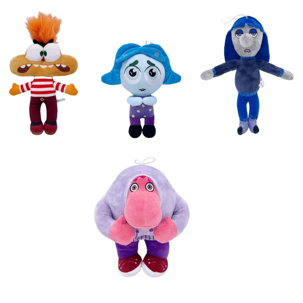 Inside Out 2 Plush Toys Anxiety Embarrassment Envy Ennui Cute Cartoon Plushie Dolls Soft Stuffed Anime Toys Kids Birthday Gift