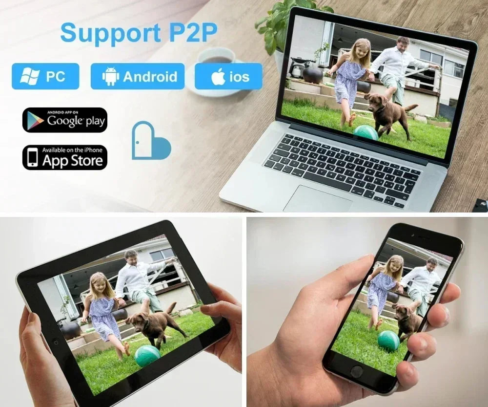 8MP Wifi IP Outdoor Wireless Security Surveillance PTZ Camera AI Human Tracking 4X Zoom Cameras Two-way Audio HD Night Color Cam