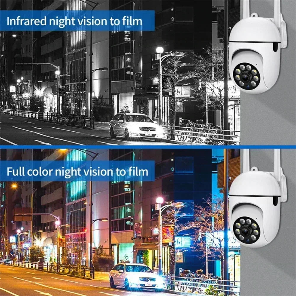 8MP Wifi IP Outdoor Wireless Security Surveillance PTZ Camera AI Human Tracking 4X Zoom Cameras Two-way Audio HD Night Color Cam