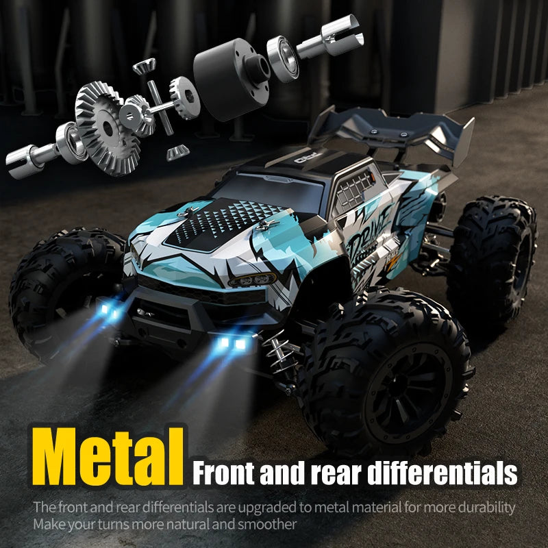 1:16 70km/h Brushless RC Car With LED Light 4WD Remote Control Cars High Speed Drift Monster Off Road Truck VS Wltoys 144001 Toy