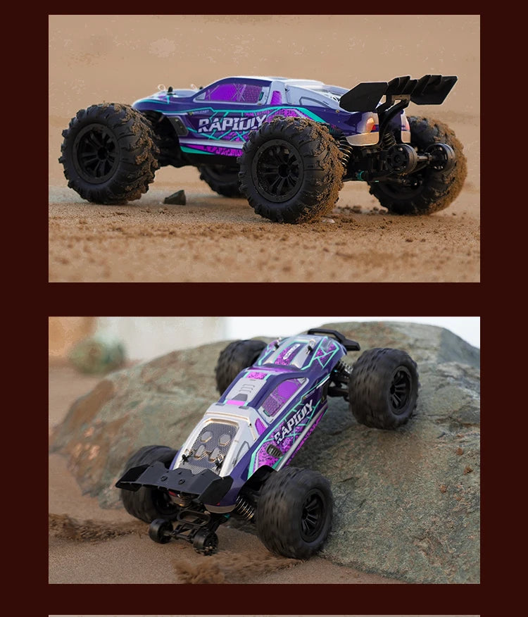 1:16 70km/h Brushless RC Car With LED Light 4WD Remote Control Cars High Speed Drift Monster Off Road Truck VS Wltoys 144001 Toy