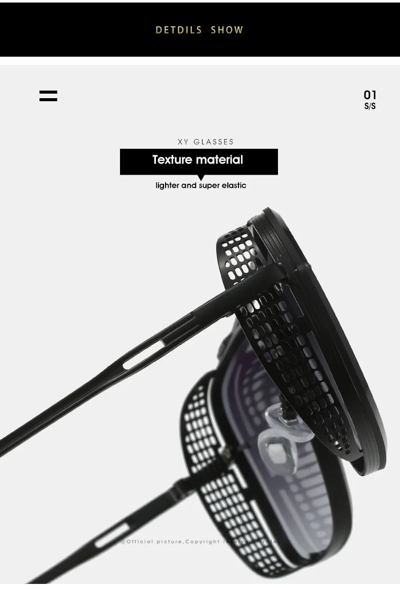 D&T 2023 New Fashion Rectangle Sunglasses Men Women Gradients Lens Metal Frame Hinge Luxury Quality Brand Designer Eyewear UV400