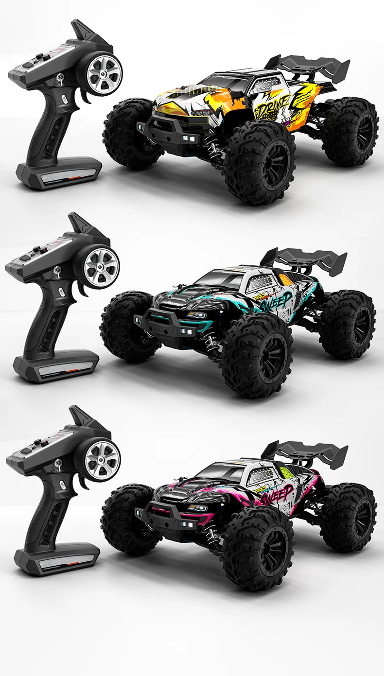 1:16 70km/h Brushless RC Car With LED Light 4WD Remote Control Cars High Speed Drift Monster Off Road Truck VS Wltoys 144001 Toy