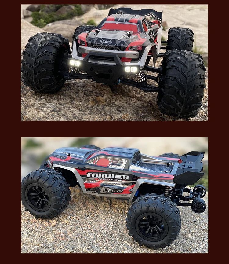 1:16 70km/h Brushless RC Car With LED Light 4WD Remote Control Cars High Speed Drift Monster Off Road Truck VS Wltoys 144001 Toy
