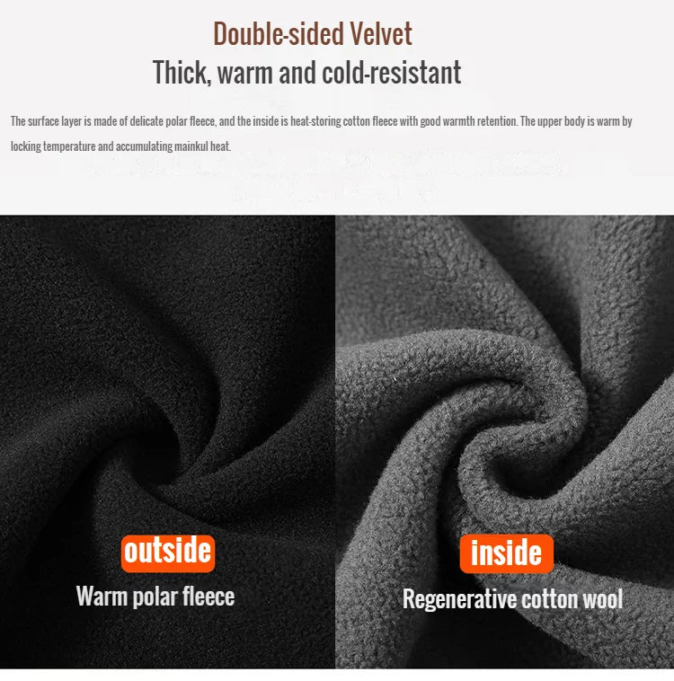 2024 Men's Hooded Shirt Long Sleeve Thickened Polar Fleece Zip-up Hoodies Warm Autumn Winter Jacket Male Big Size 12XL 10XL Plus