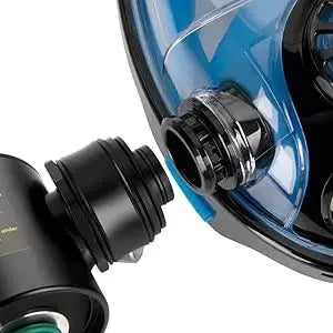 Diving Tank with Snorkel Mask 0.5L Mini Scuba Portable Lungs Oxygen Cylinder Full Face Diving Mask Underwater Breath System
