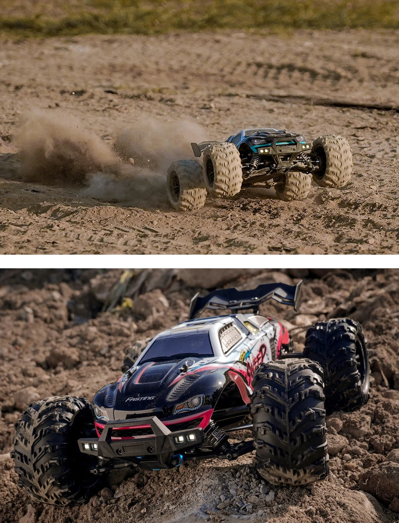 1:16 70km/h Brushless RC Car With LED Light 4WD Remote Control Cars High Speed Drift Monster Off Road Truck VS Wltoys 144001 Toy