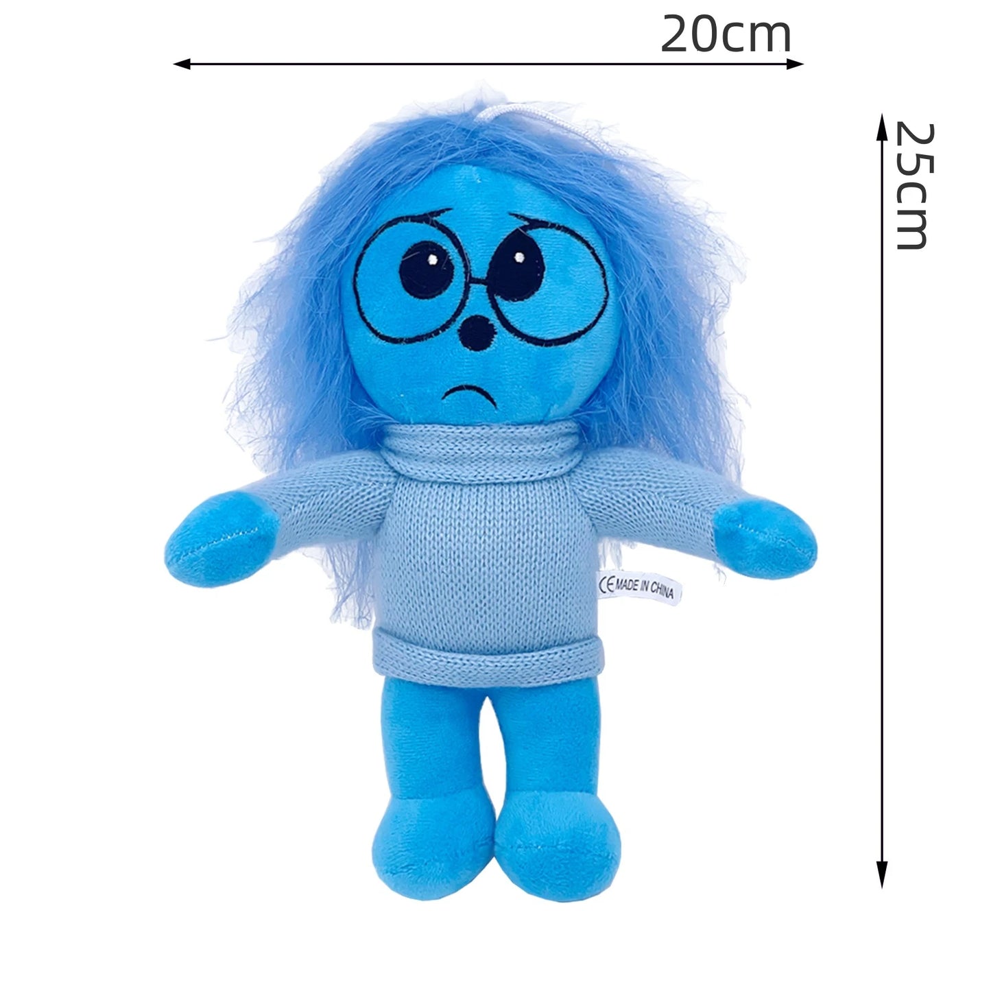 Inside Out 2 Plush Toys Anxiety Embarrassment Envy Ennui Cute Cartoon Plushie Dolls Soft Stuffed Anime Toys Kids Birthday Gift